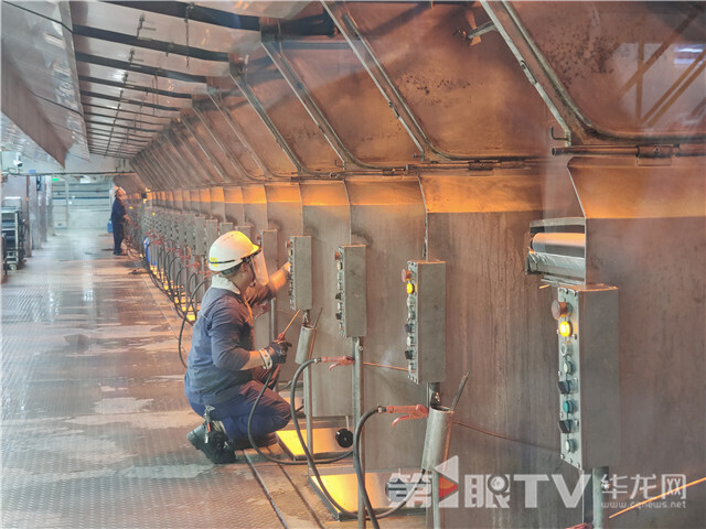 玻纤智能生产线。第1眼TV-华龙网记者 石涛 摄