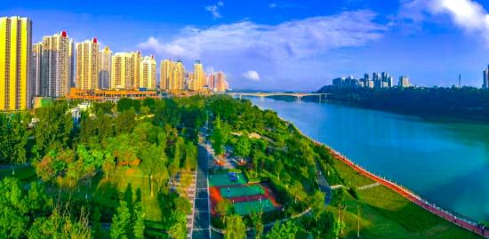 涪江湿地公园。杨毅 摄