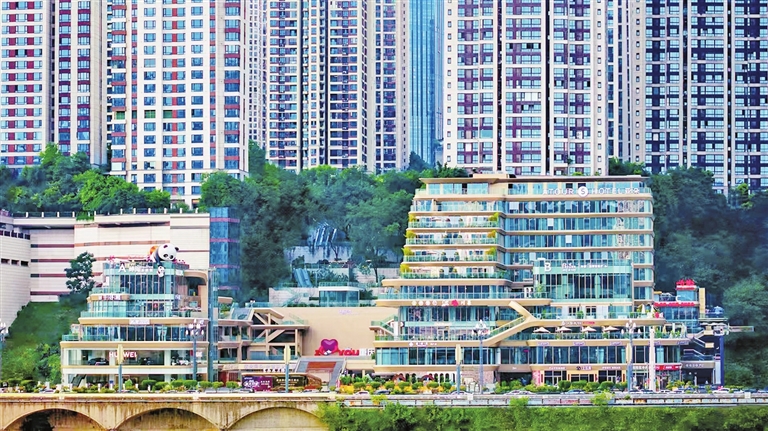 连接莺花渡公园的潜能新天地全景。受访单位供图